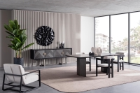 Monica Siyah Modern Yemek Odası