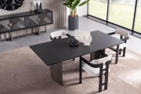 Monica Siyah Modern Yemek Odası